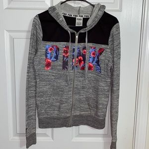 PINK Jacket. Grey. Size S